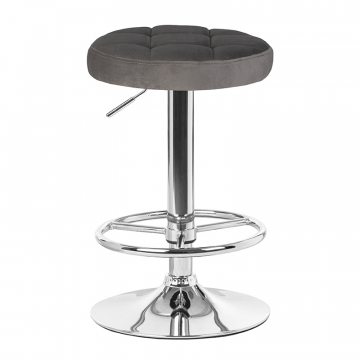 Табурет барный DOBRIN BRUNO, серый велюр (MJ9-75)