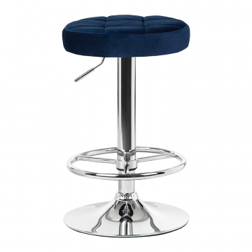 Табурет барный DOBRIN BRUNO, синий велюр (MJ9-117)