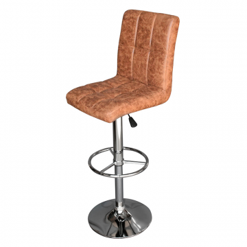 Стул барный DOBRIN KRUGER, античный коричневый