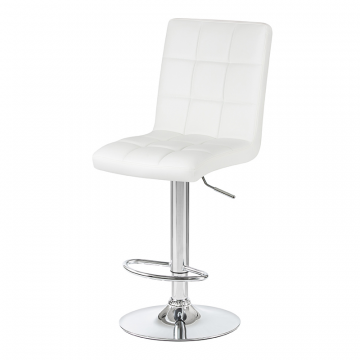 Стул барный DOBRIN KRUGER, белый