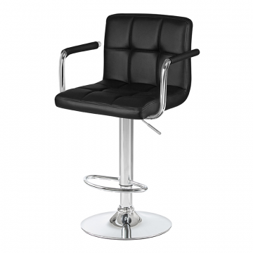 Стул барный DOBRIN KRUGER ARM, чёрный