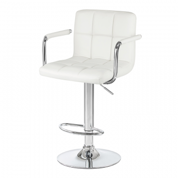 Стул барный DOBRIN KRUGER ARM, белый