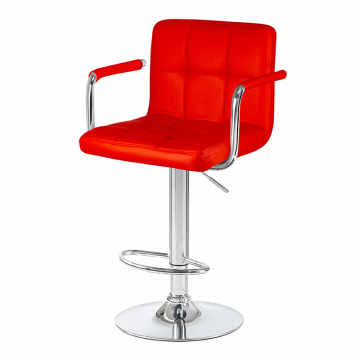 Стул барный DOBRIN KRUGER ARM, красный