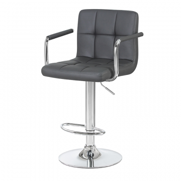 Стул барный DOBRIN KRUGER ARM, серый
