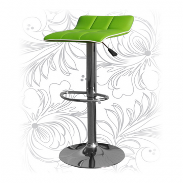 Стул барный LM-5014, зелёно-белый