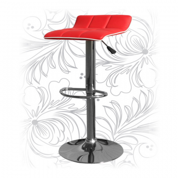 Стул барный LM-5014, красно-белый