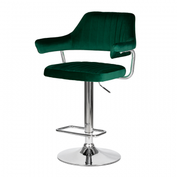 Стул барный DOBRIN CHARLY, зеленый велюр (MJ9-88)