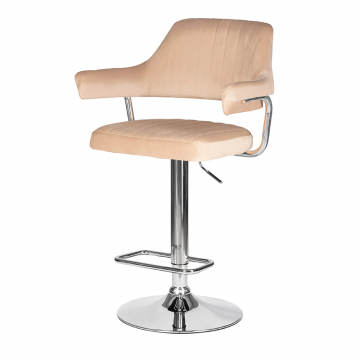 Стул барный DOBRIN CHARLY, бежевый велюр (MJ9-10)