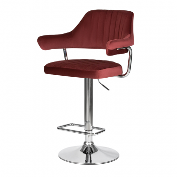 Стул барный DOBRIN CHARLY, винный велюр (MJ9-35)