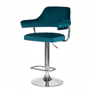 Стул барный DOBRIN CHARLY, морской волны велюр (MJ9-99)