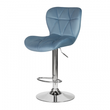 Стул барный DOBRIN BARNY, пудрово-голубой велюр (MJ9-74)