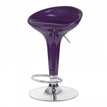 Стул барный DOBRIN BOMBA, фиолетовый металлик