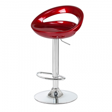 Стул барный DOBRIN DISCO, бордовый металлик