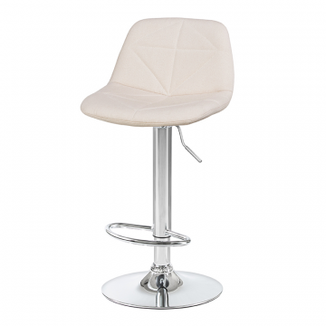 Стул барный DOBRIN DINA, кремовый