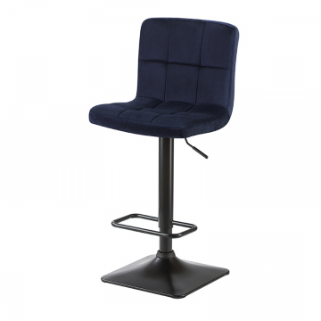 Стул барный DOBRIN DOMINIC, темно-синий велюр (MJ9-118)