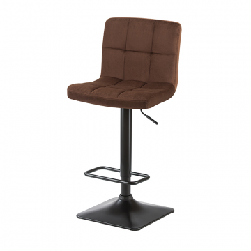 Стул барный DOBRIN DOMINIC, шоколадный велюр (MJ9-111)
