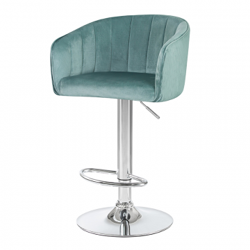 Стул барный DOBRIN DARCY, мятный велюр (1922-8)