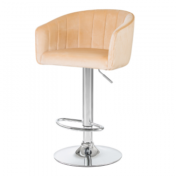 Стул барный DOBRIN DARCY, песочный велюр (1922-3)