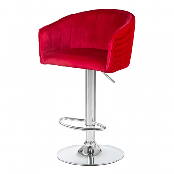 Стул барный DOBRIN DARCY, малиновый велюр (1922-14)
