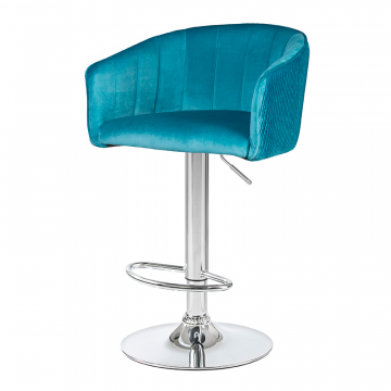 Стул барный DOBRIN DARCY, морской волны велюр (1922-7)