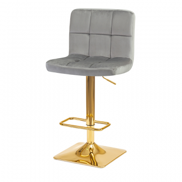 Стул барный DOBRIN GOLDIE, серый велюр (MJ9-75)