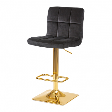 Стул барный DOBRIN GOLDIE, черный велюр (MJ9-101)