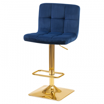 Стул барный DOBRIN GOLDIE, синий велюр (MJ9-117)