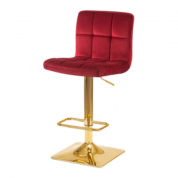 Стул барный DOBRIN GOLDIE, бордовый велюр (MJ9-43)