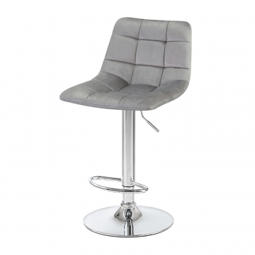 Стул барный DOBRIN TAILOR, серый велюр (MJ9-75)