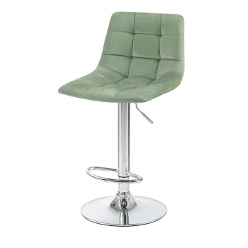 Стул барный DOBRIN TAILOR, пудрово-мятный велюр (MJ9-87)