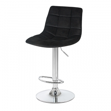Стул барный DOBRIN TAILOR, черный велюр (MJ9-101)