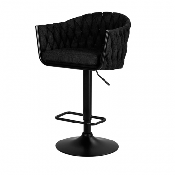 Стул барный DOBRIN LEON, черная ткань (LAR-275-50)