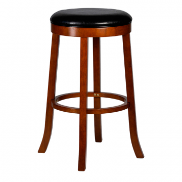 Круглый барный табурет DOBRIN BOB BAR, шоколад, черный