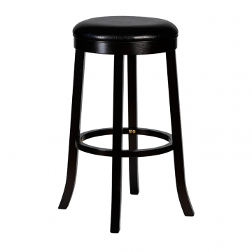 Круглый барный табурет DOBRIN BOB BAR, капучино, черный