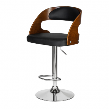 Стул барный DOBRIN NICK, цвет черный PU ABA 001