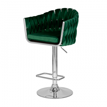 Стул барный DOBRIN MARCEL, зеленый велюр (MJ9-88)