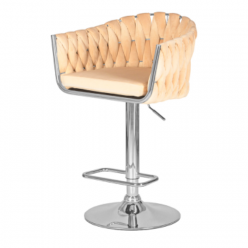 Стул барный DOBRIN MARCEL, бежевый велюр (MJ9-10)