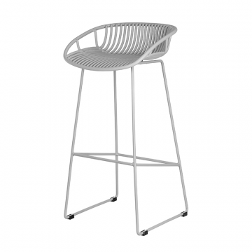 Стул барный DOBRIN FRANK, светло-серый