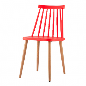 Комплект стульев Морган пластиковый красный 4 шт