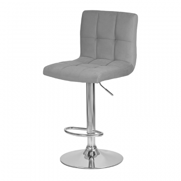 Стул барный DOBRIN CANDY, серый велюр (MJ9-75)