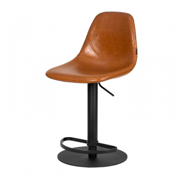 Стул барный DOBRIN ROME, коричневый винтажный PU (MS09)