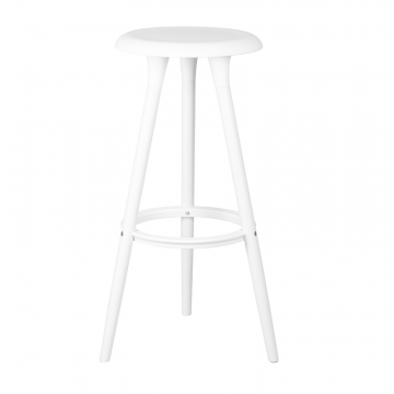 Табурет барный DOBRIN ROYCE WHITE, белый (W-02)