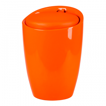 Табурет с местом для хранения LM-1100, оранжевый
