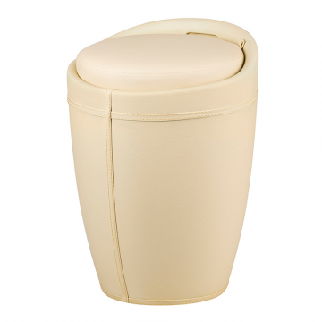 Табурет с местом для хранения LM-1100HPVC, кремовый