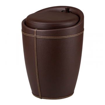 Табурет с местом для хранения LM-1100HPVC, коричневый