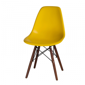 Стул обеденный LMZL-PP623, ножки светлый бук, цвет сиденья жёлтый