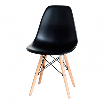 Стул обеденный LMZL-PP623, ножки светлый бук, цвет сиденья чёрный