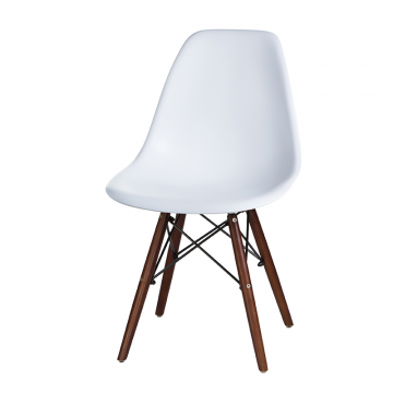 Стул обеденный LMZL-PP623, ножки тёмный бук, цвет сиденья белый