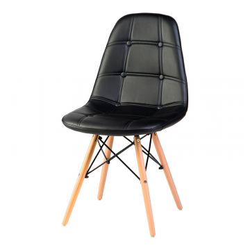 Стул обеденный DOBRIN BENNET, ножки светлый бук, чёрный