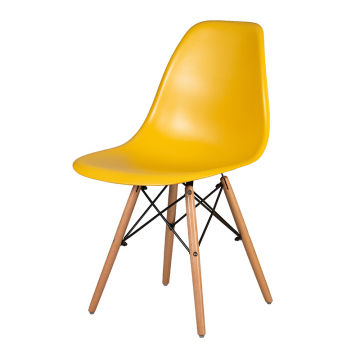 Стул обеденный DOBRIN DSW, ножки светлый бук, цвет горчичный (Y-03)